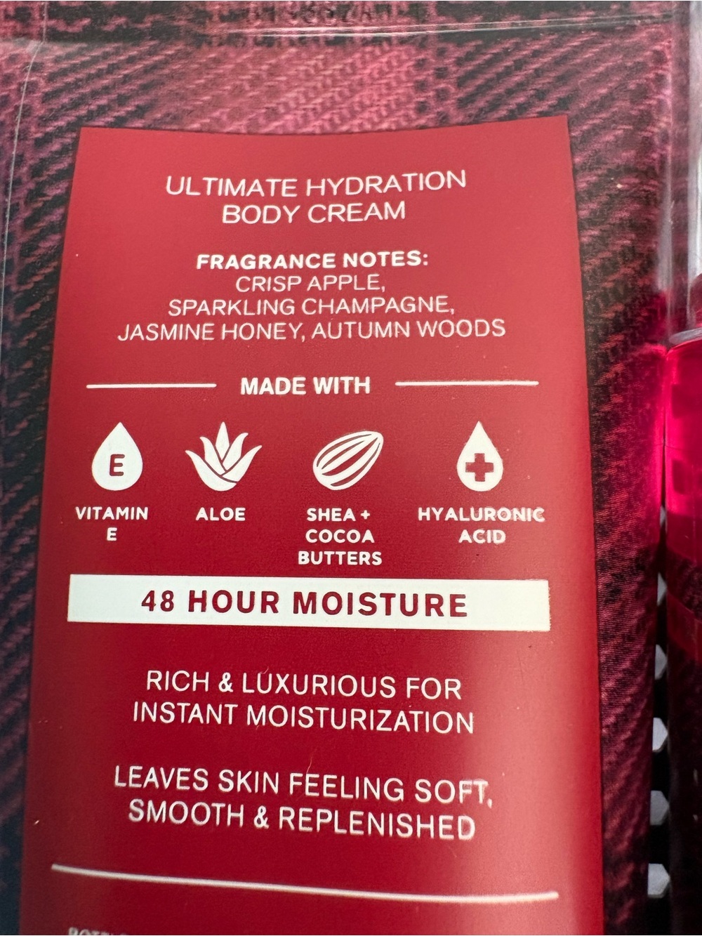 Bath & Body Works Champagne Apple & Honey Mist & Body Cream Autumn Woods Set NEW - Picture 3 of 3